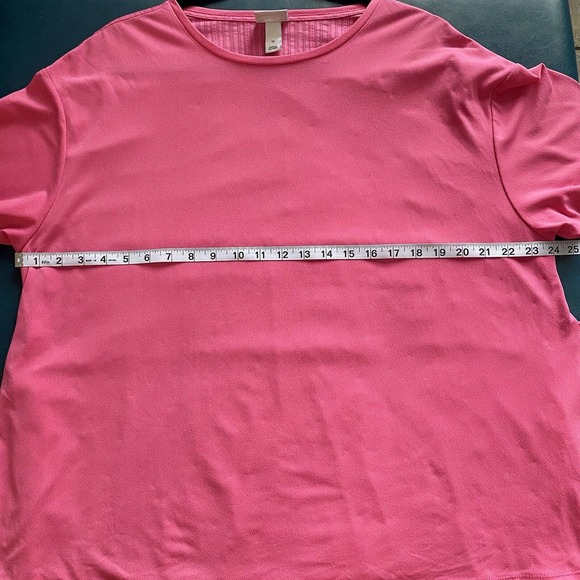 Ava & Viv Comfy Top Tie Front or Back Coral Pink  size 1X - Picture 4 of 10